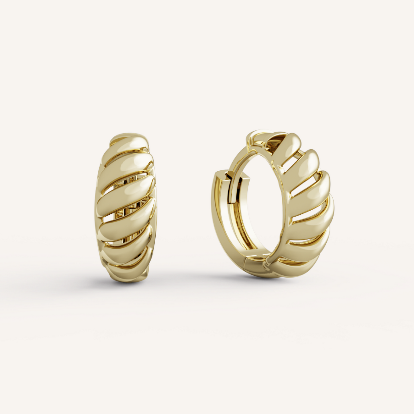 Annie Hoops - 14K Yellow Gold