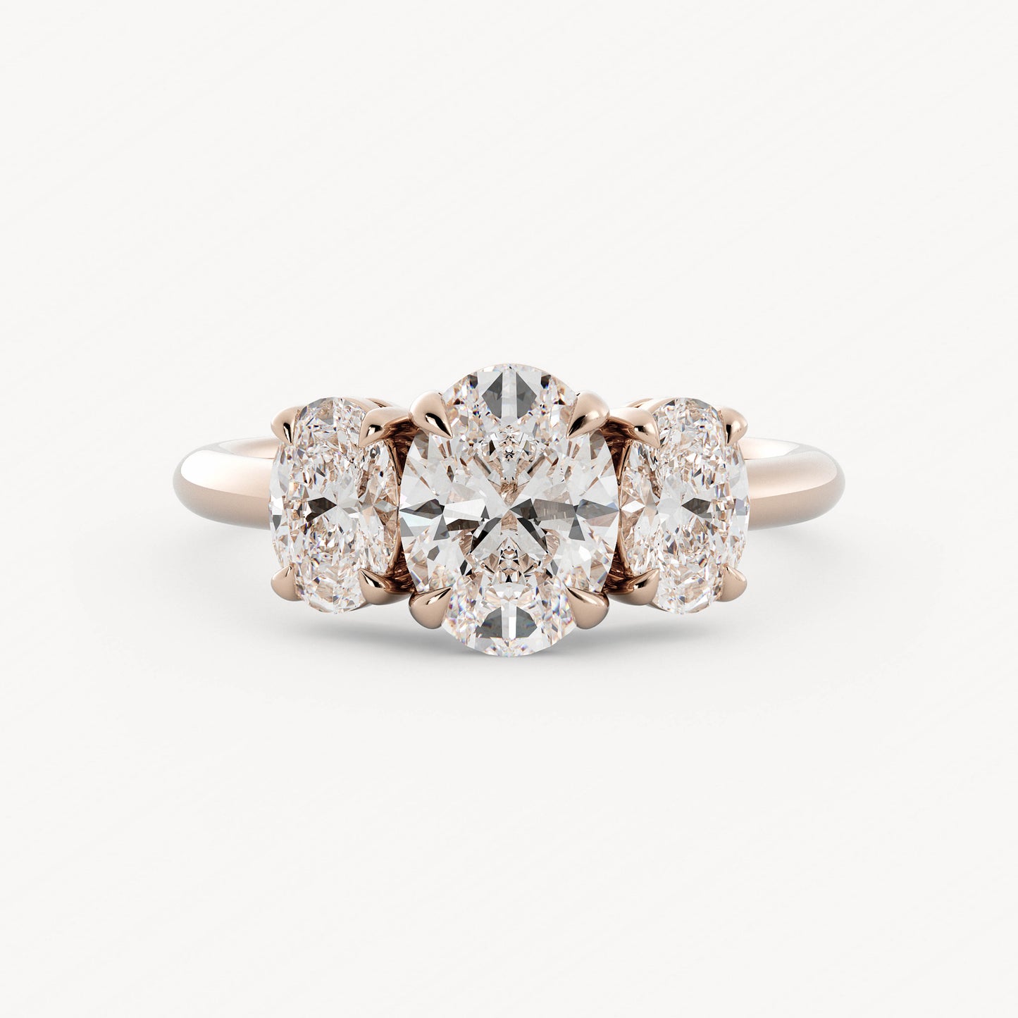 Cicely - 14K Rose Gold - Oval - Lab Diamond