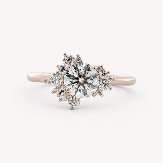 Aries - 14K Rose Gold - Round - Lab Diamond