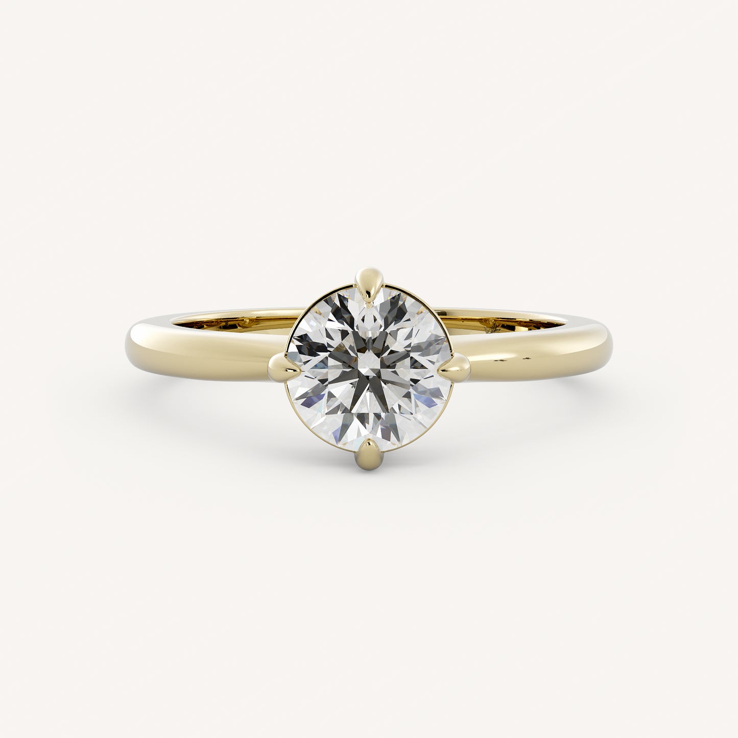 Bennett - 14K Yellow Gold - Round