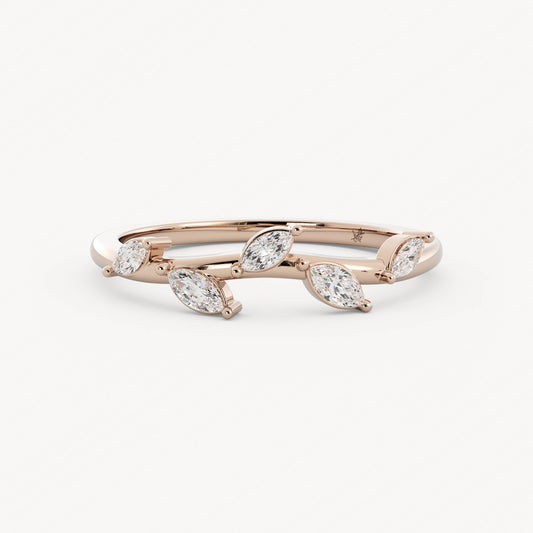 Branch - 14K Rose Gold - Natural Diamond