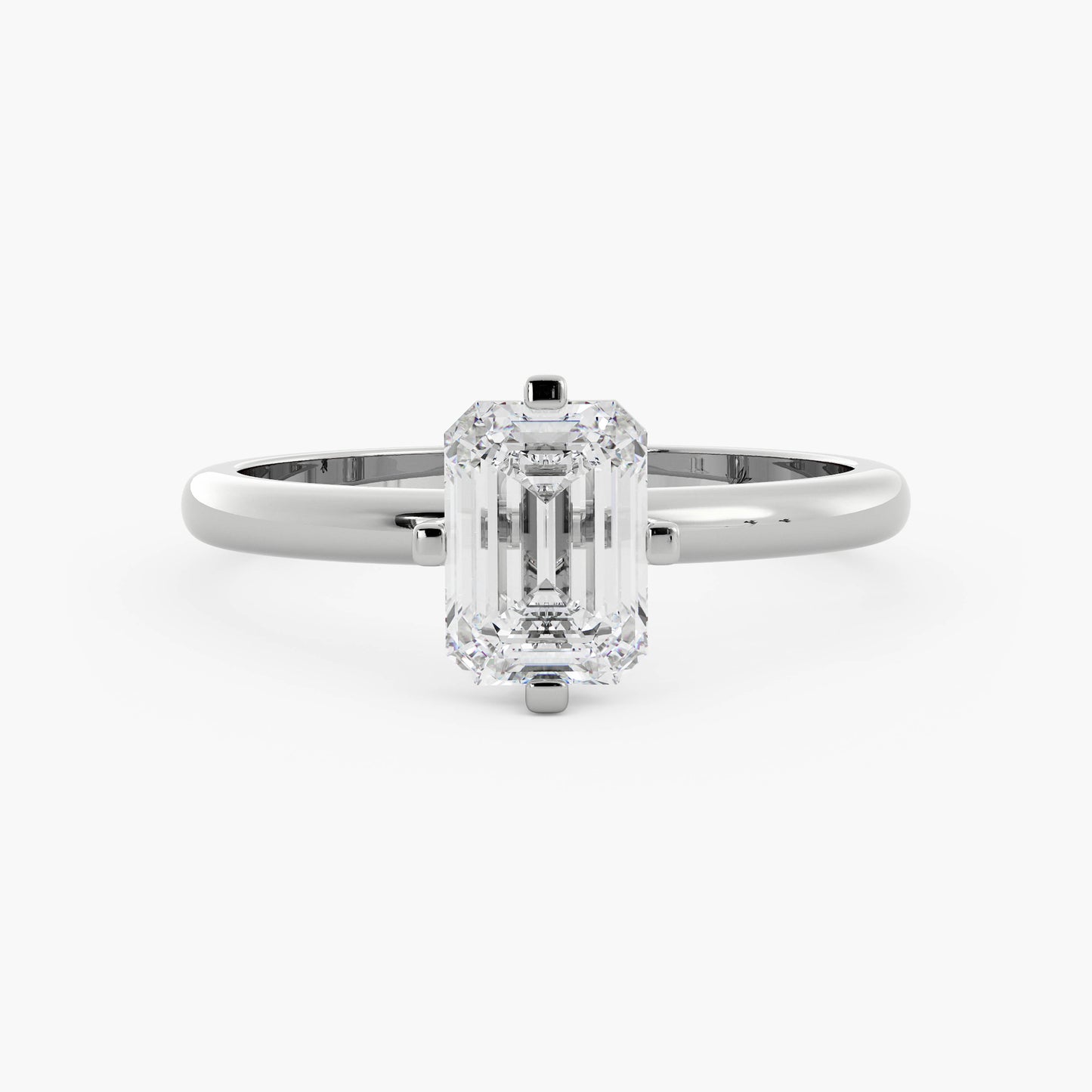 Archie - 14K White Gold - Emerald